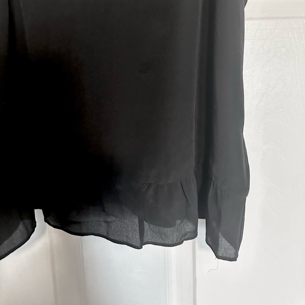 🤍HP🤍Madewell Elegant Black Silk Camisole Top - Picture 3 of 7